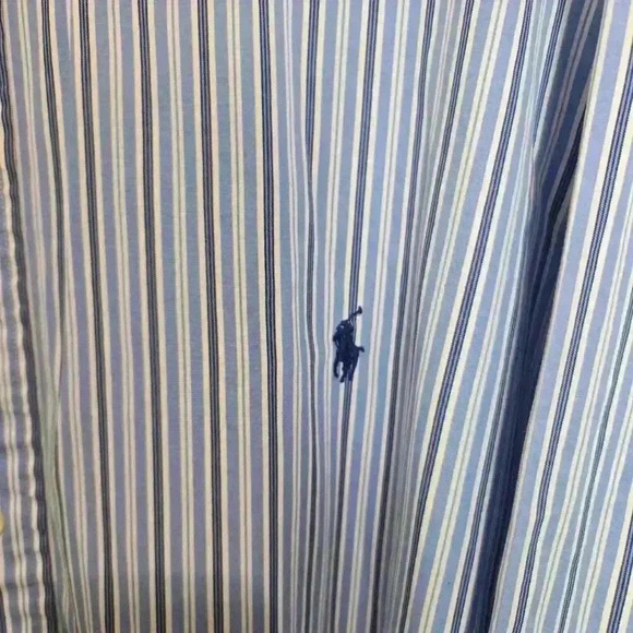 Ralph Lauren Mens Button down Polo Striped Long Sleeve Classic Fit 2X Big - Picture 3 of 10